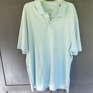 Tommy Bahama Light Blue Men's Polo Shirt xxl